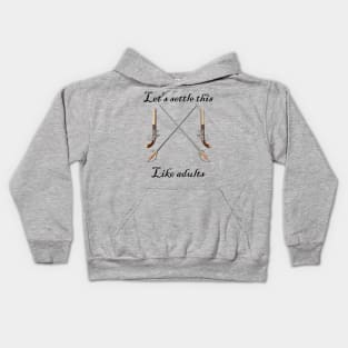 Let's Settle This Like Adults Dueling Kids Hoodie